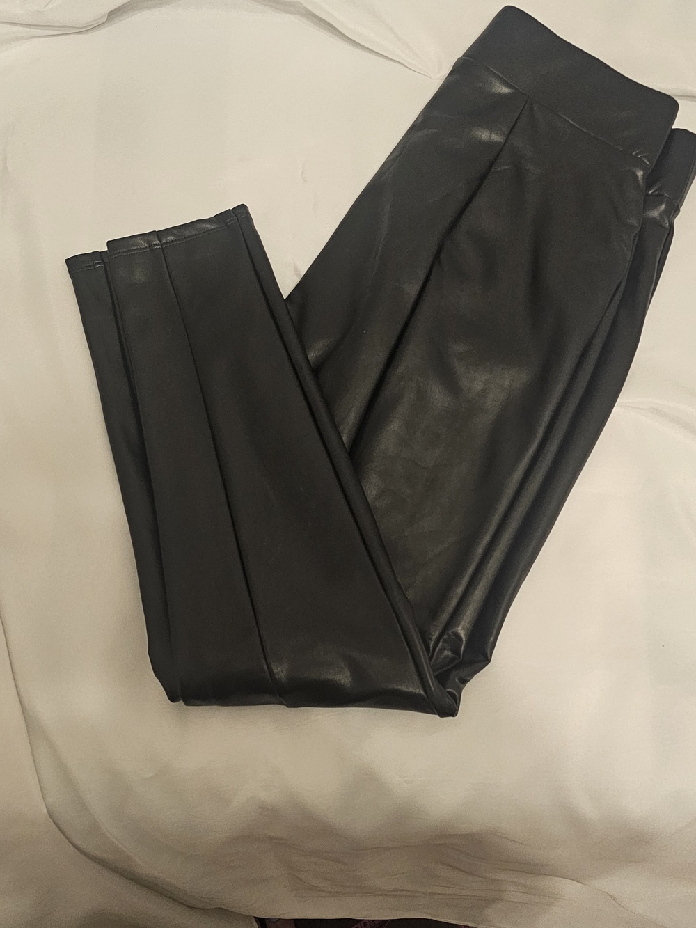 LOFT Black Faux Leather Leggings